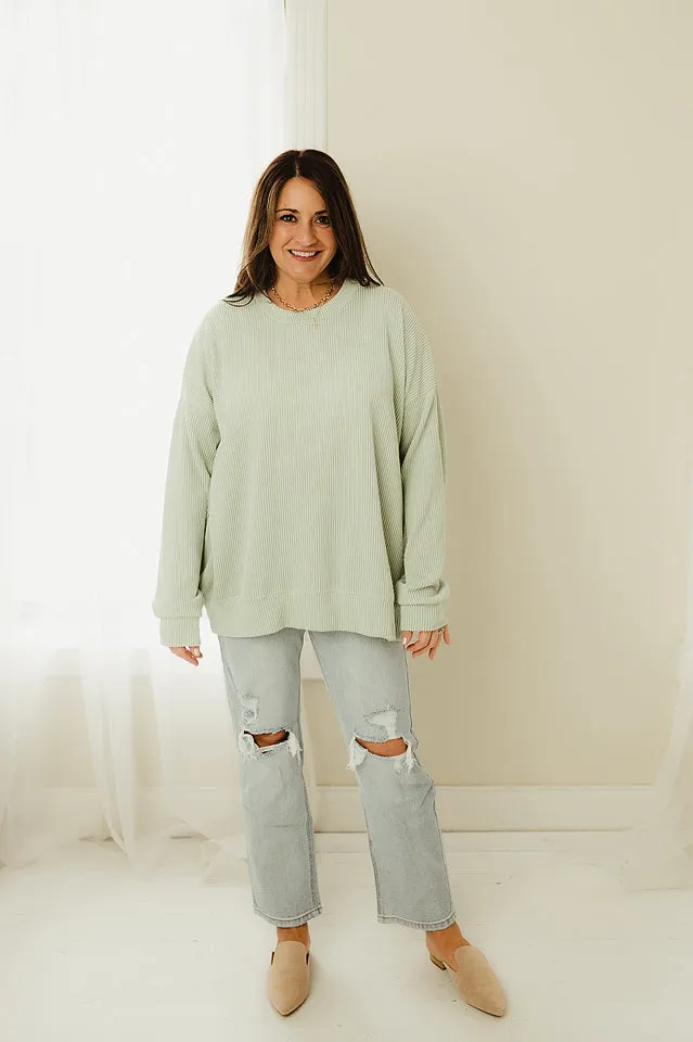 Oversized Two Tone Pullover
