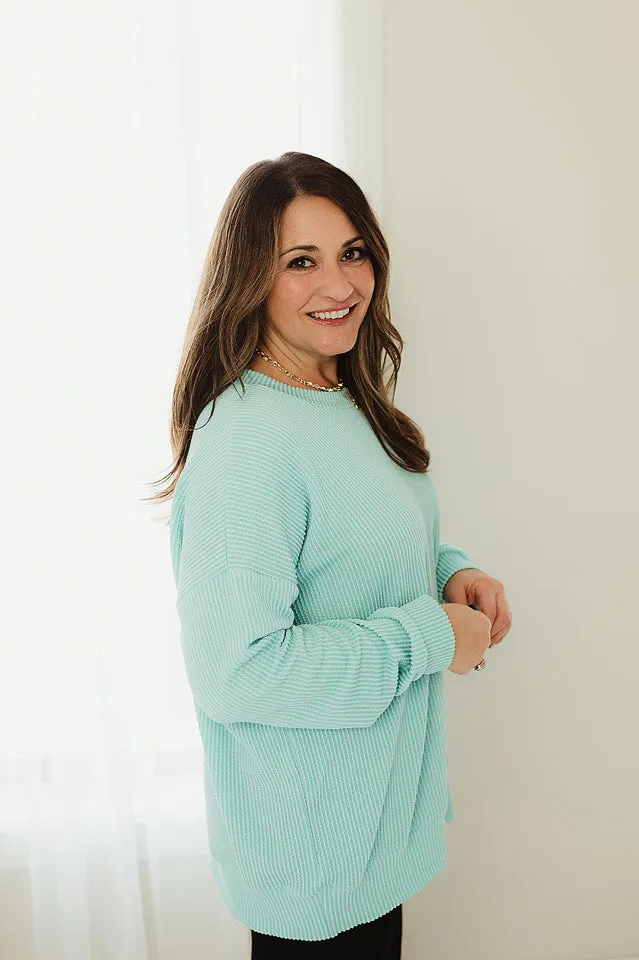 Oversized Two Tone Pullover