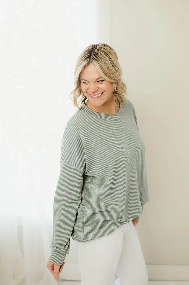 Oversized Two Tone Pullover
