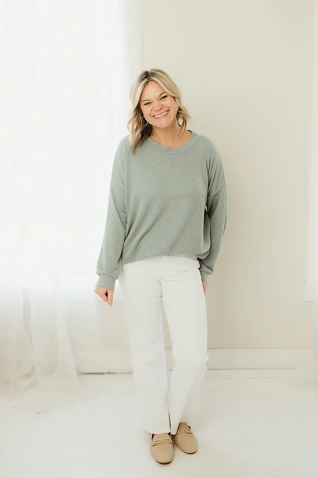 Oversized Two Tone Pullover