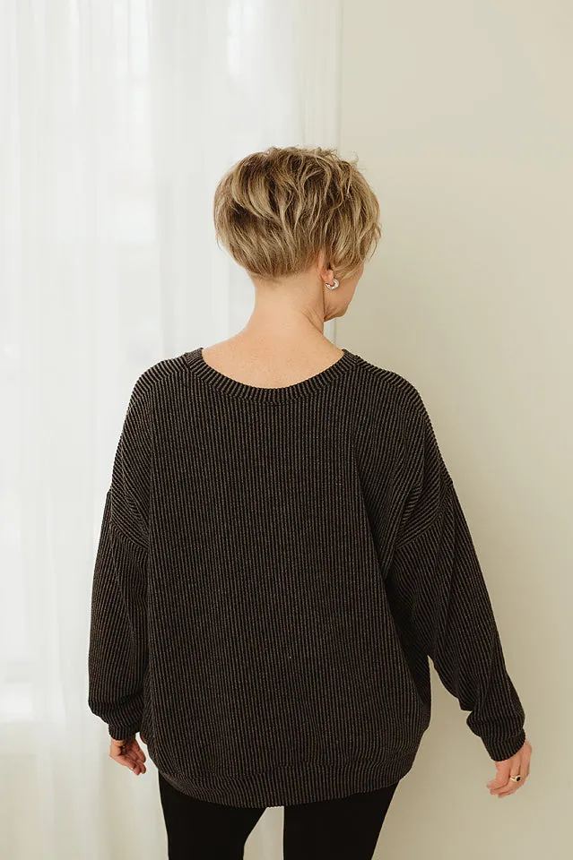 Oversized Two Tone Pullover