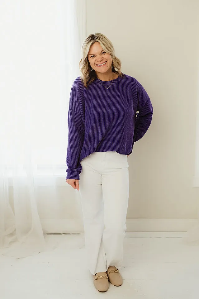 Oversized Two Tone Pullover