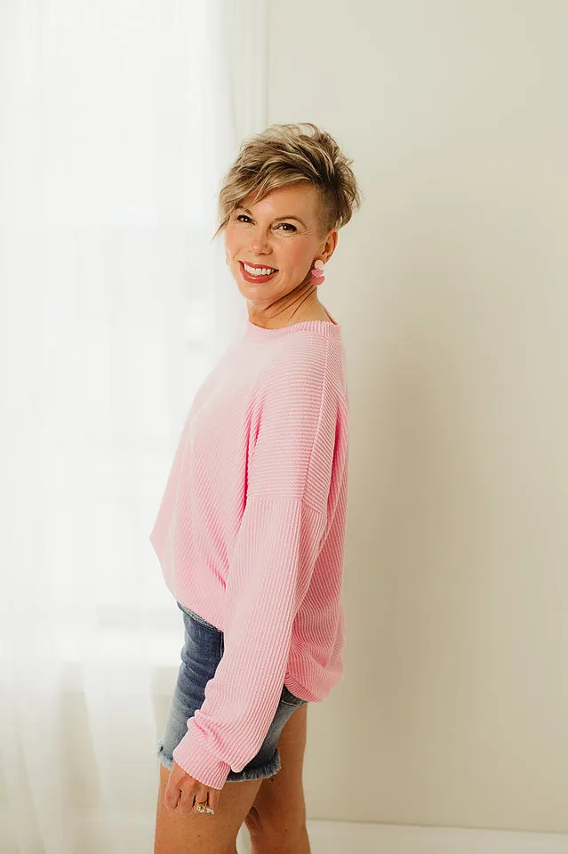 Oversized Two Tone Pullover
