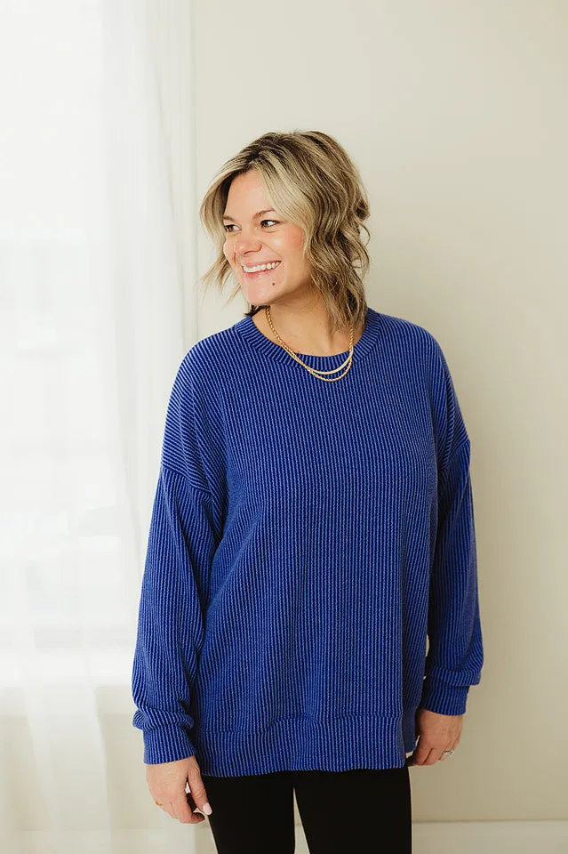 Oversized Two Tone Pullover
