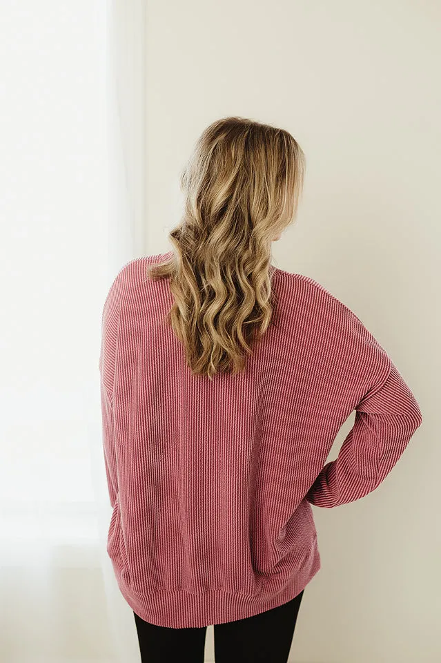 Oversized Two Tone Pullover
