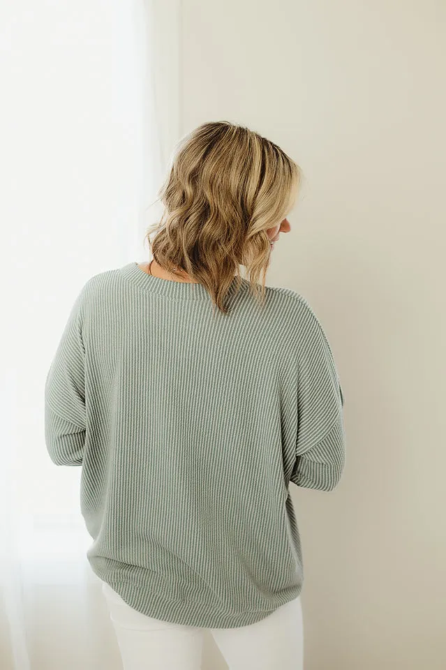 Oversized Two Tone Pullover