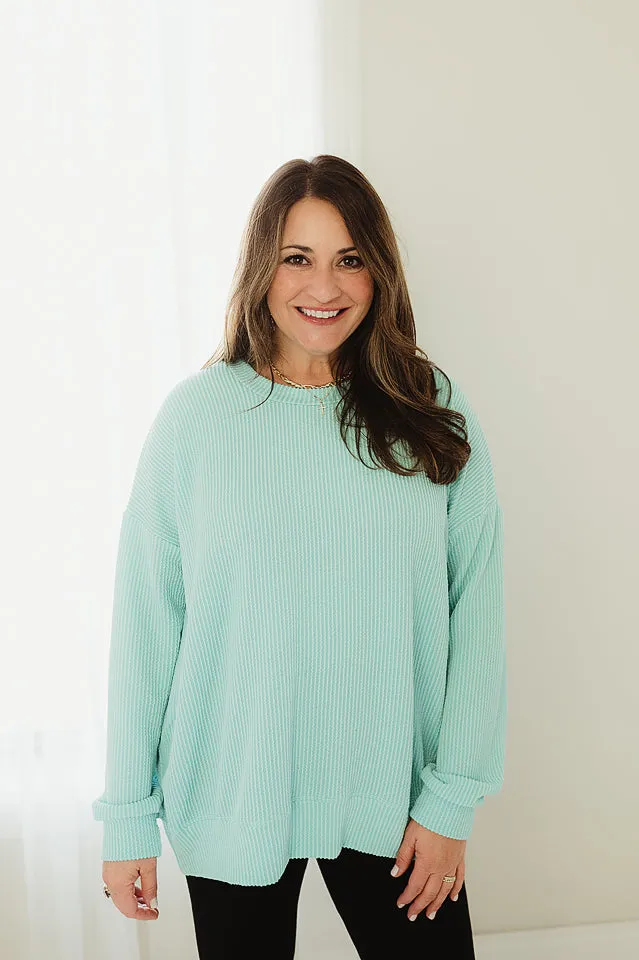 Oversized Two Tone Pullover