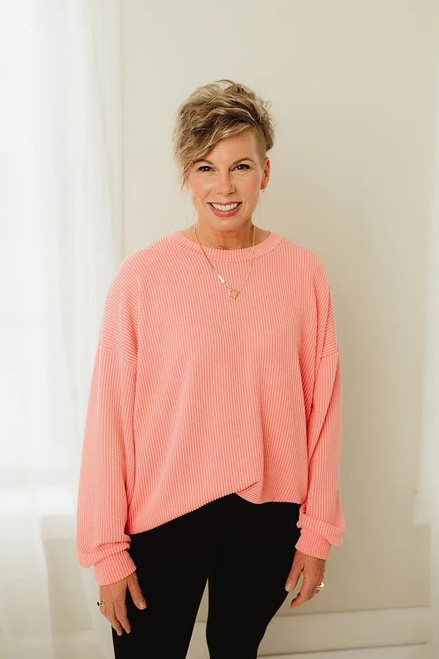 Oversized Two Tone Pullover