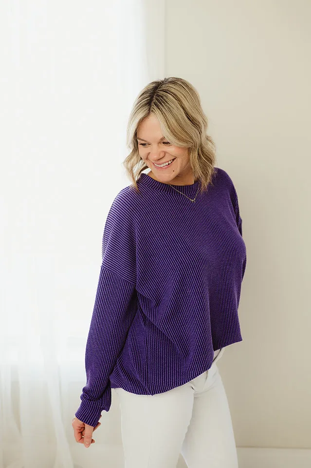 Oversized Two Tone Pullover