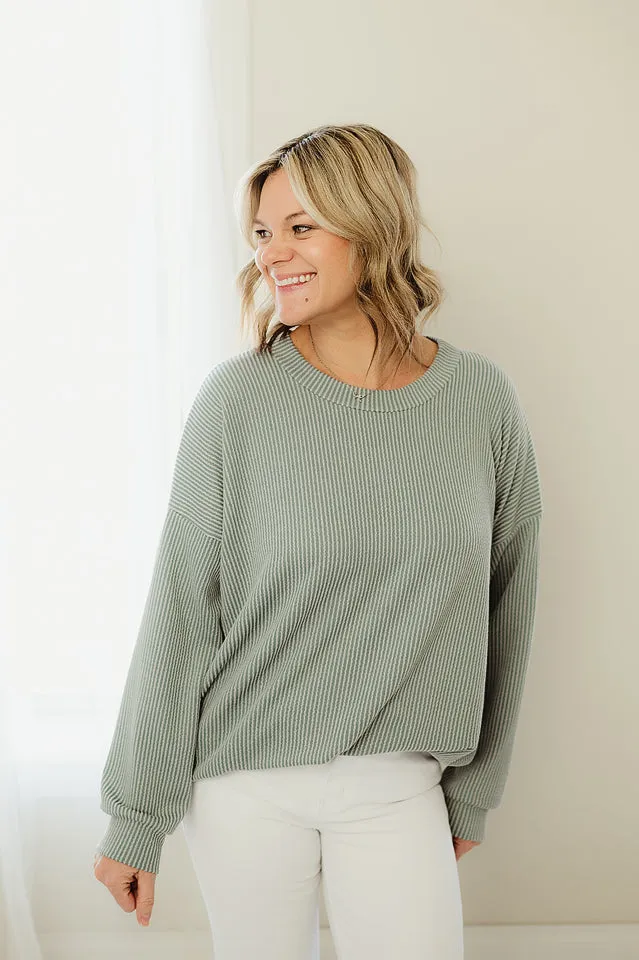 Oversized Two Tone Pullover