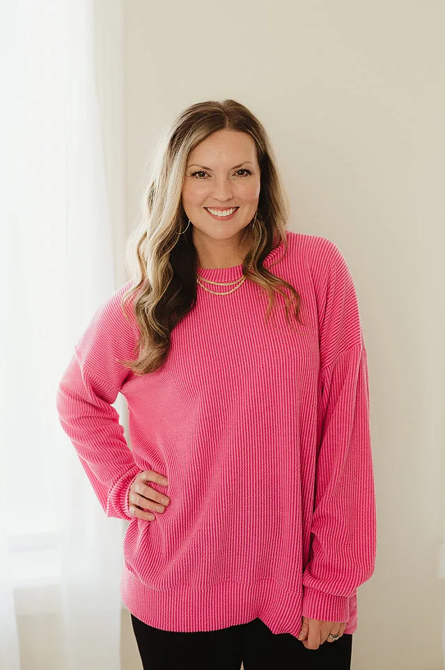 Oversized Two Tone Pullover