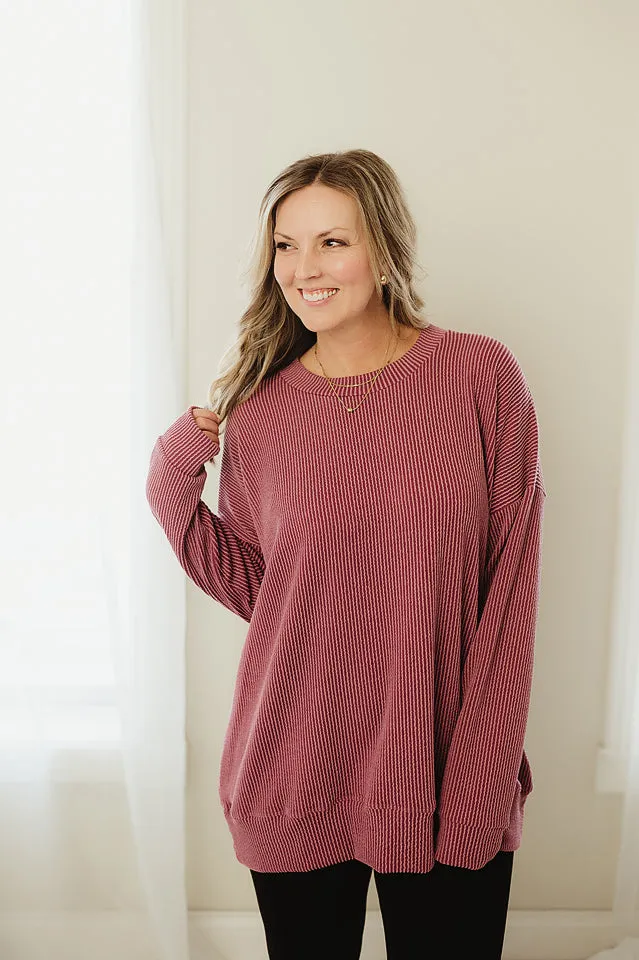 Oversized Two Tone Pullover