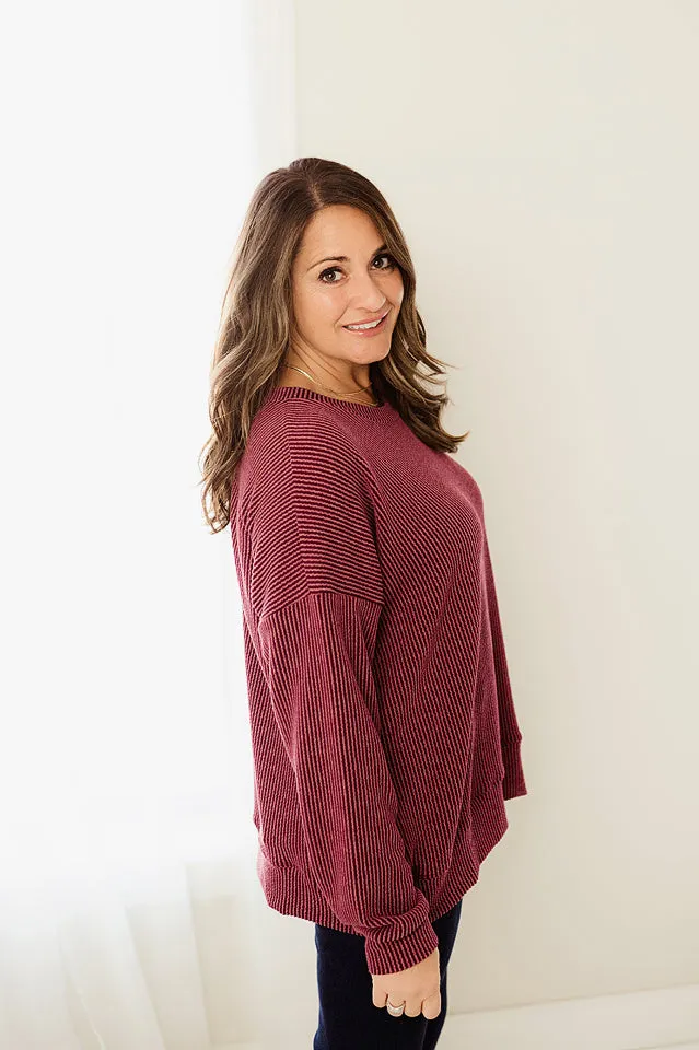 Oversized Two Tone Pullover