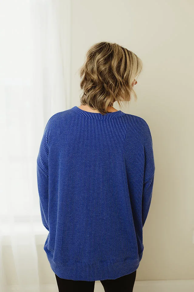 Oversized Two Tone Pullover