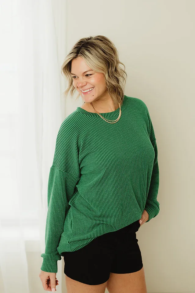 Oversized Two Tone Pullover