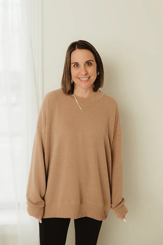 Oversized Two Tone Pullover