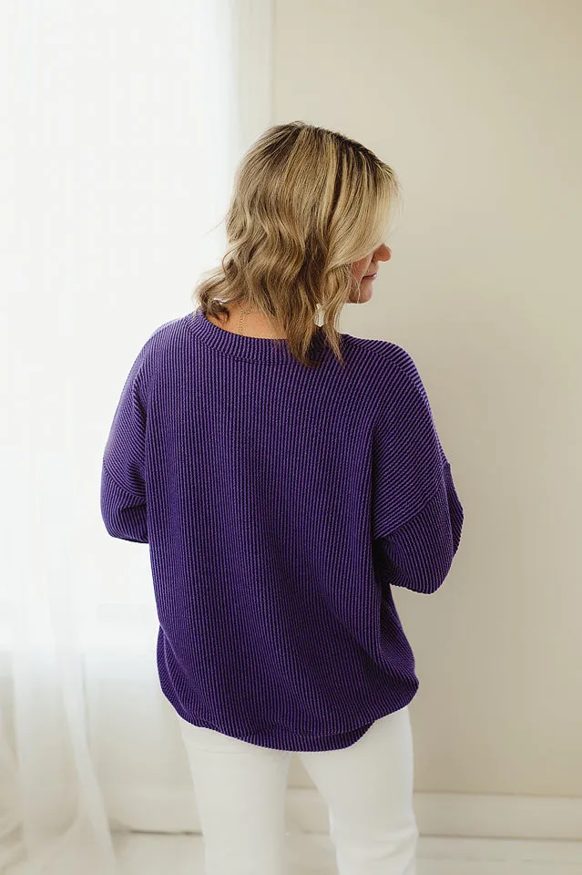 Oversized Two Tone Pullover