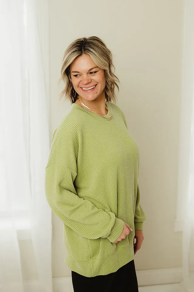 Oversized Two Tone Pullover