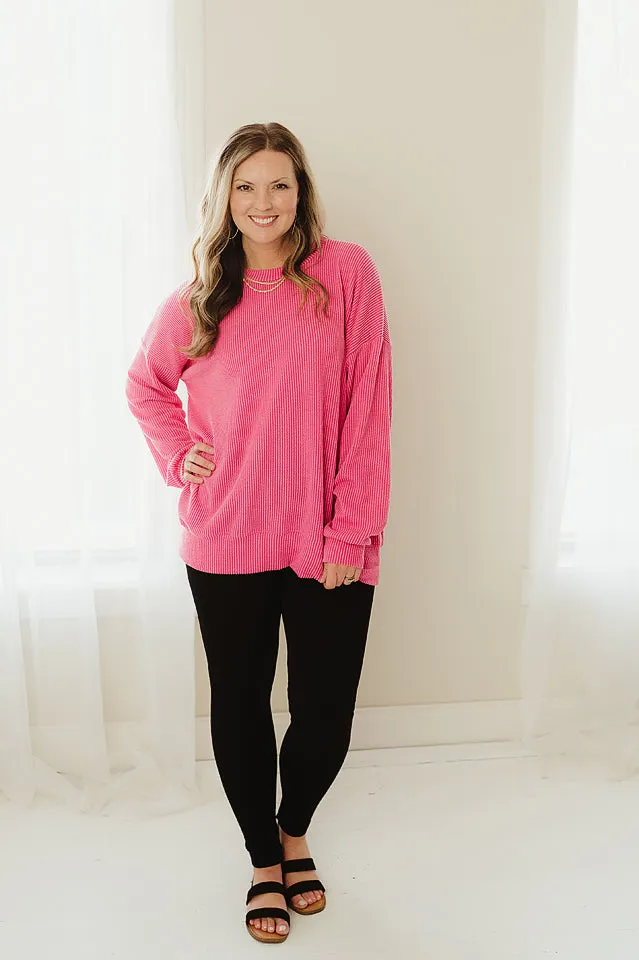Oversized Two Tone Pullover