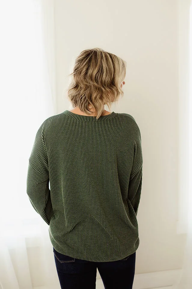 Oversized Two Tone Pullover