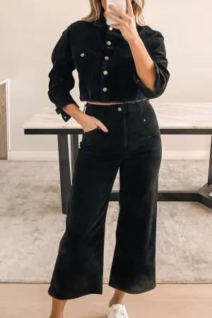 Paper Heart Vintage Straight Leg Jeans - Black