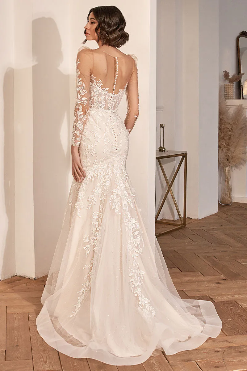 Passionate Love Graceful Mermaid Wedding Dress