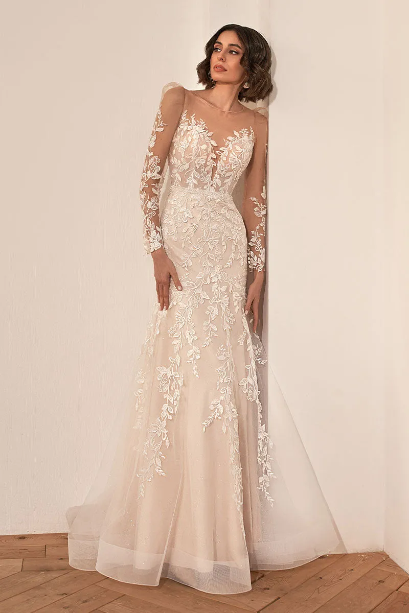 Passionate Love Graceful Mermaid Wedding Dress