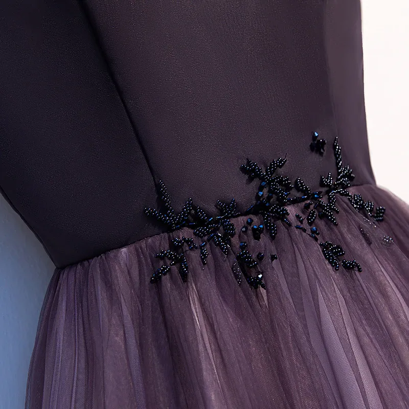 Promfast Unique A Line Ombre Purple Beading Prom Dresses with Lace up, Long Dance Dresses PFP2163