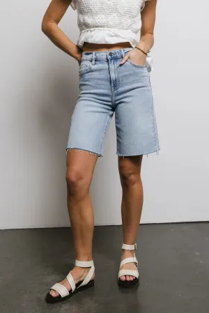Rebecca Bermuda Shorts in Light Wash - FINAL SALE