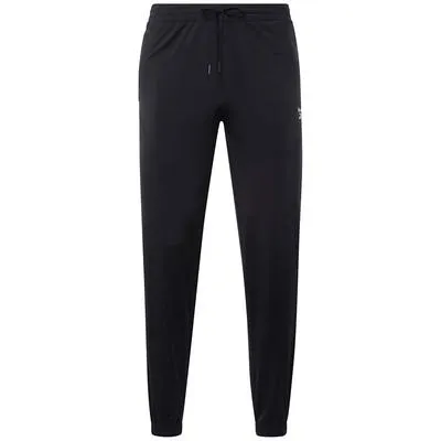 Reebok Mens Regular fit Track Pants Pants L /  Black Solid