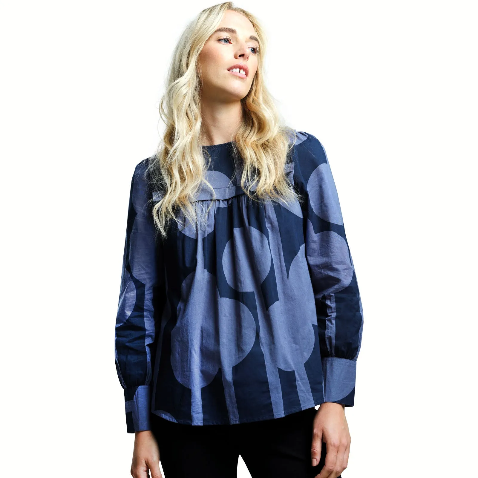 Regatta Womens Orla Kiely Long Sleeve Bib Collar Blouse Top