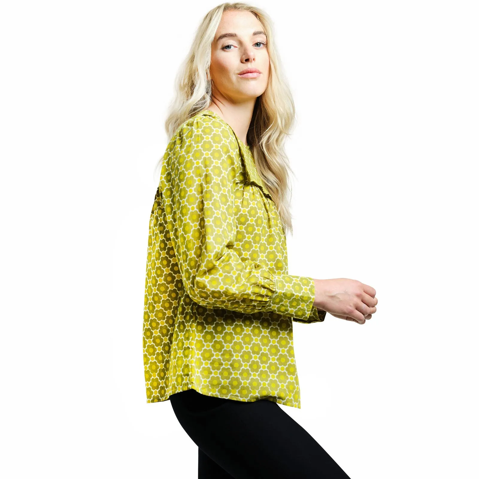 Regatta Womens Orla Kiely Long Sleeve Bib Collar Blouse Top