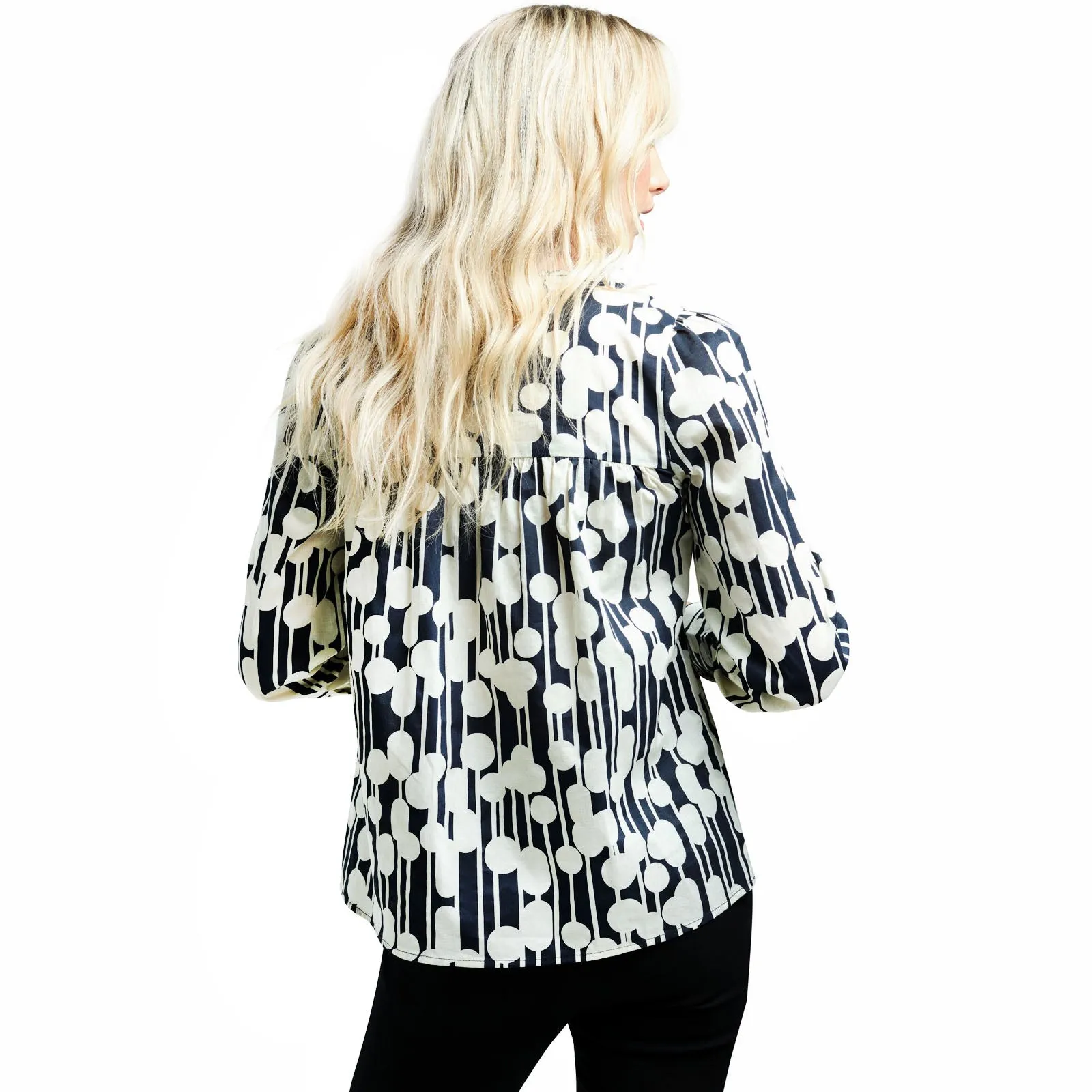 Regatta Womens Orla Kiely Long Sleeve Bib Collar Blouse Top