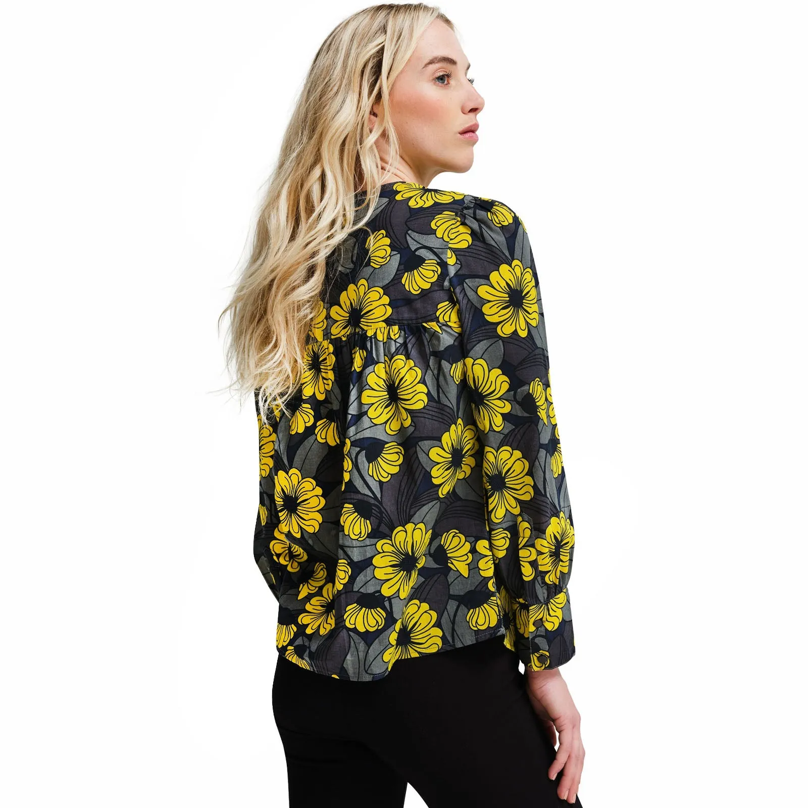 Regatta Womens Orla Kiely Long Sleeve Bib Collar Blouse Top