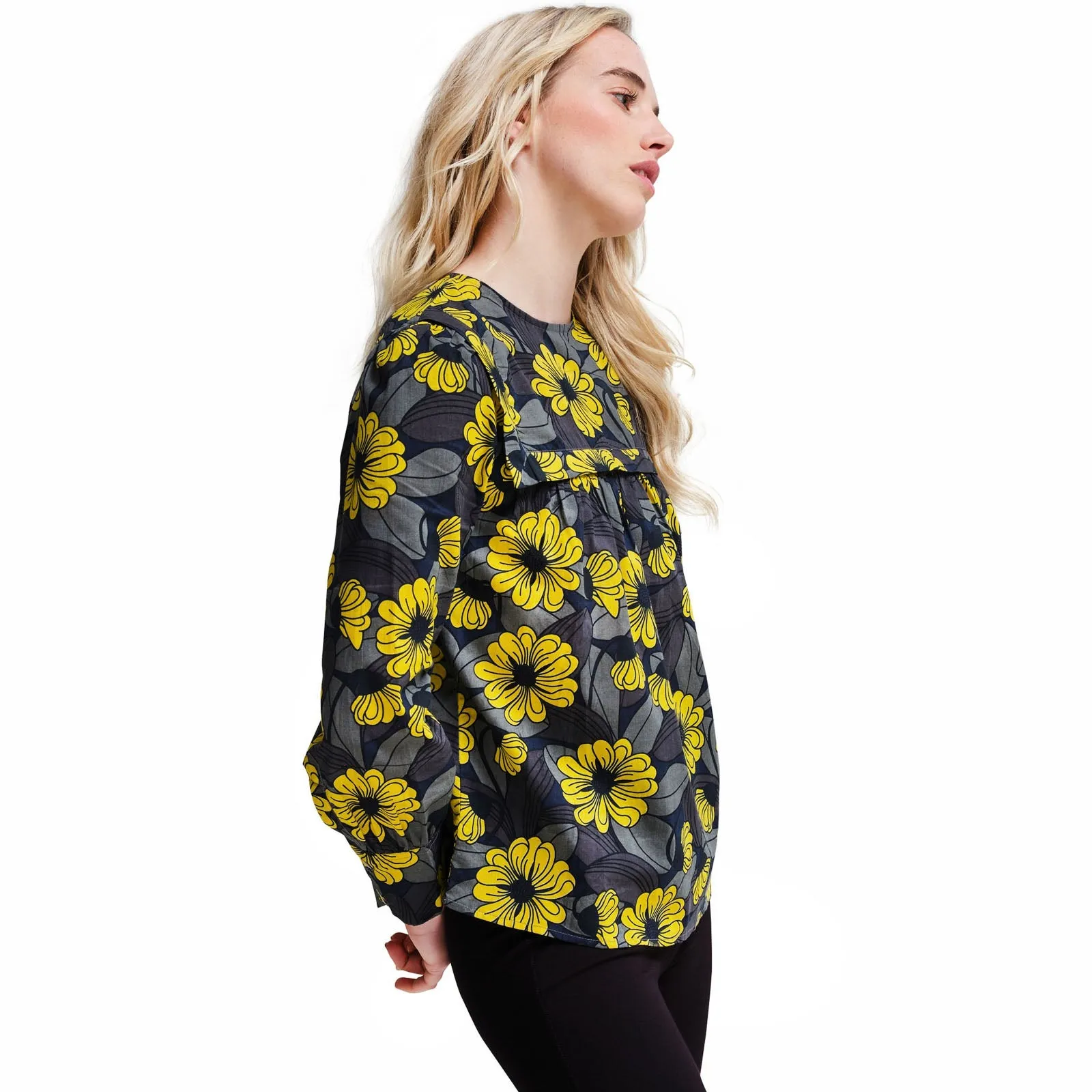 Regatta Womens Orla Kiely Long Sleeve Bib Collar Blouse Top