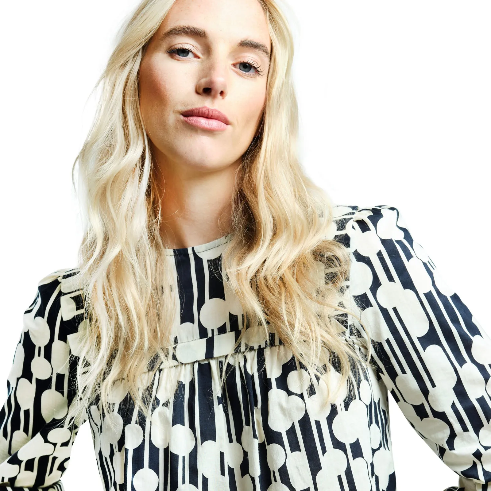 Regatta Womens Orla Kiely Long Sleeve Bib Collar Blouse Top