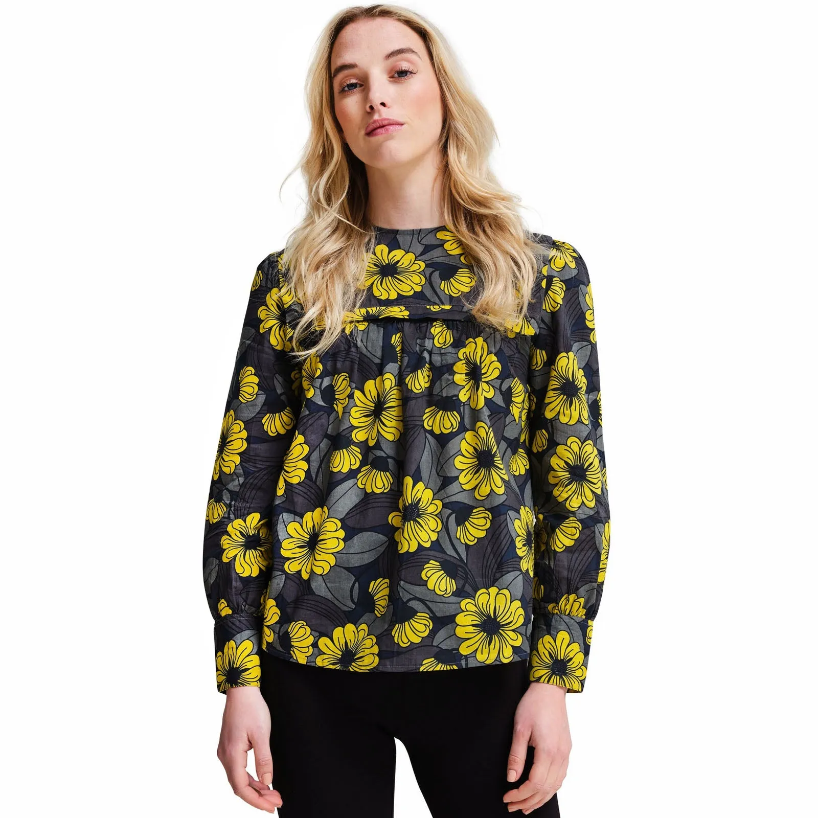 Regatta Womens Orla Kiely Long Sleeve Bib Collar Blouse Top