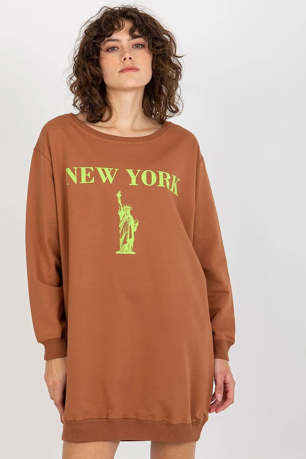 Relaxed Style Longline Sweatshirt