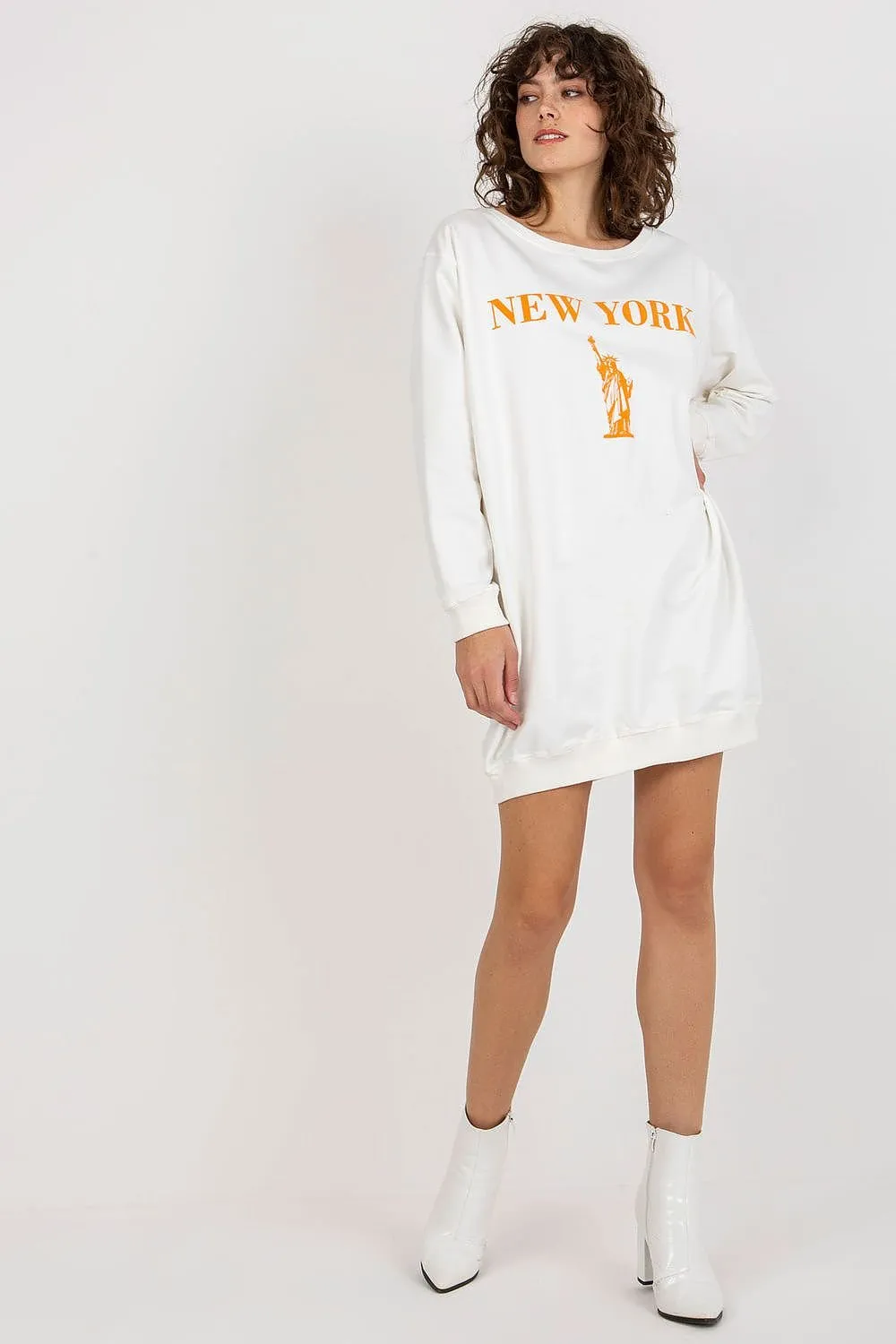 Relaxed Style Longline Sweatshirt