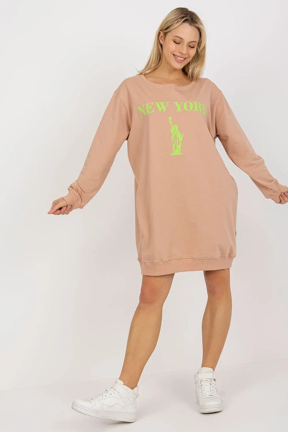 Relaxed Style Longline Sweatshirt