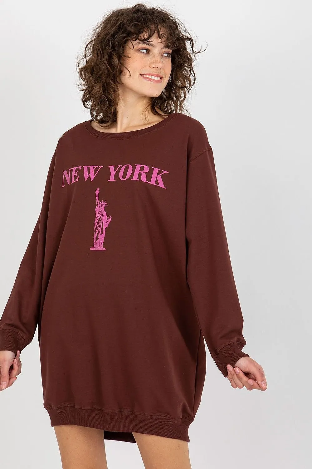 Relaxed Style Longline Sweatshirt