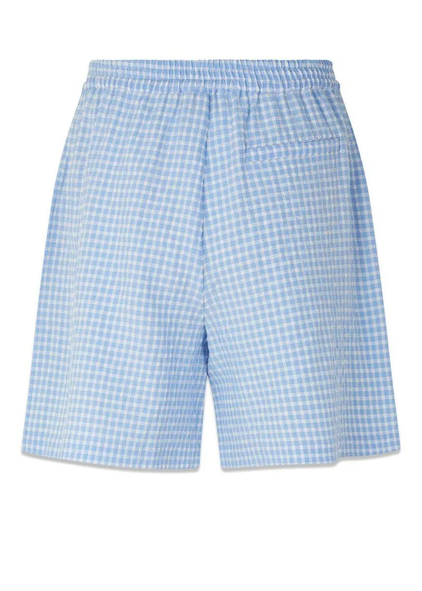RimmeMD shorts - Light Blue Check