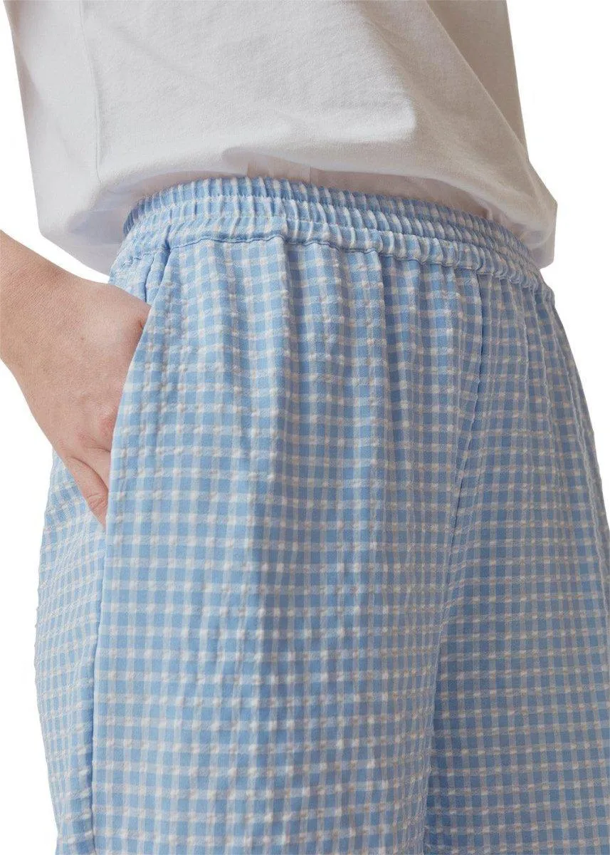 RimmeMD shorts - Light Blue Check