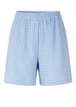 RimmeMD shorts - Light Blue Check