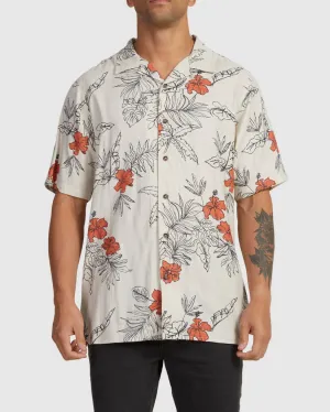 RVCA HAND DRAWN SHORT SLEEVE SHIRT - WEJ0