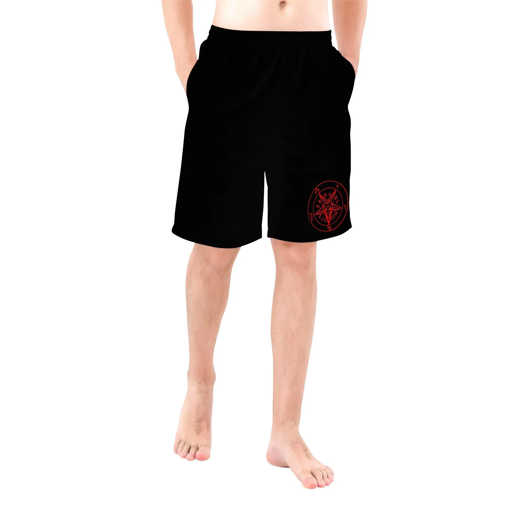 Satanic Sigil of Baphomet (Infernal Union) Men's Board Shorts