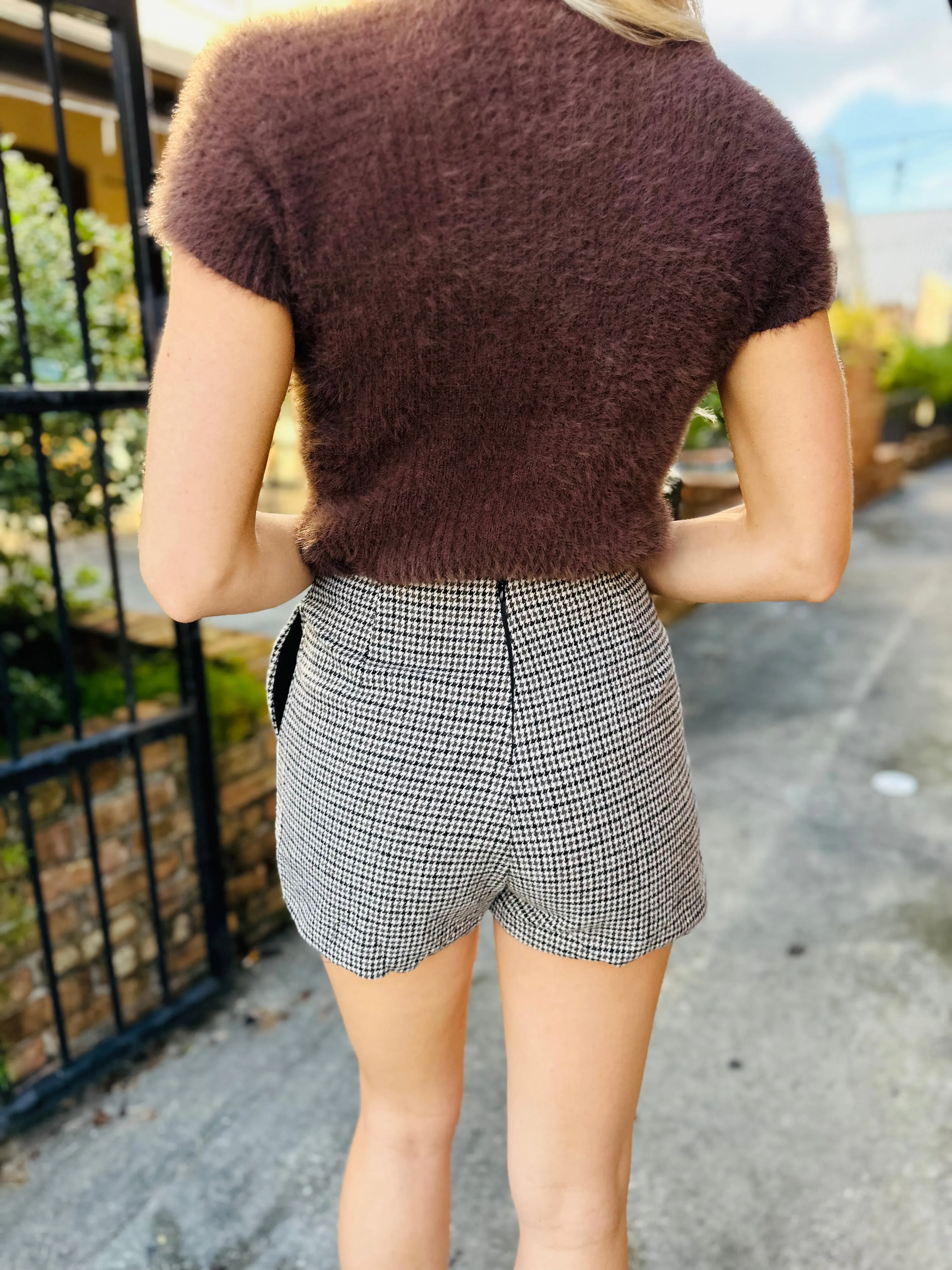 Spinning Records Houndstooth Shorts- Multi