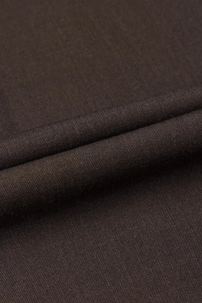 Svichka Twill Straight Leg Pants in Merino Wool Twill