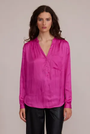 Tarra Flowy Blouse - Magenta