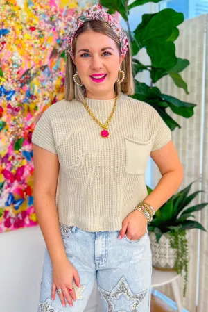 Test of Time Sweater Top - Stone